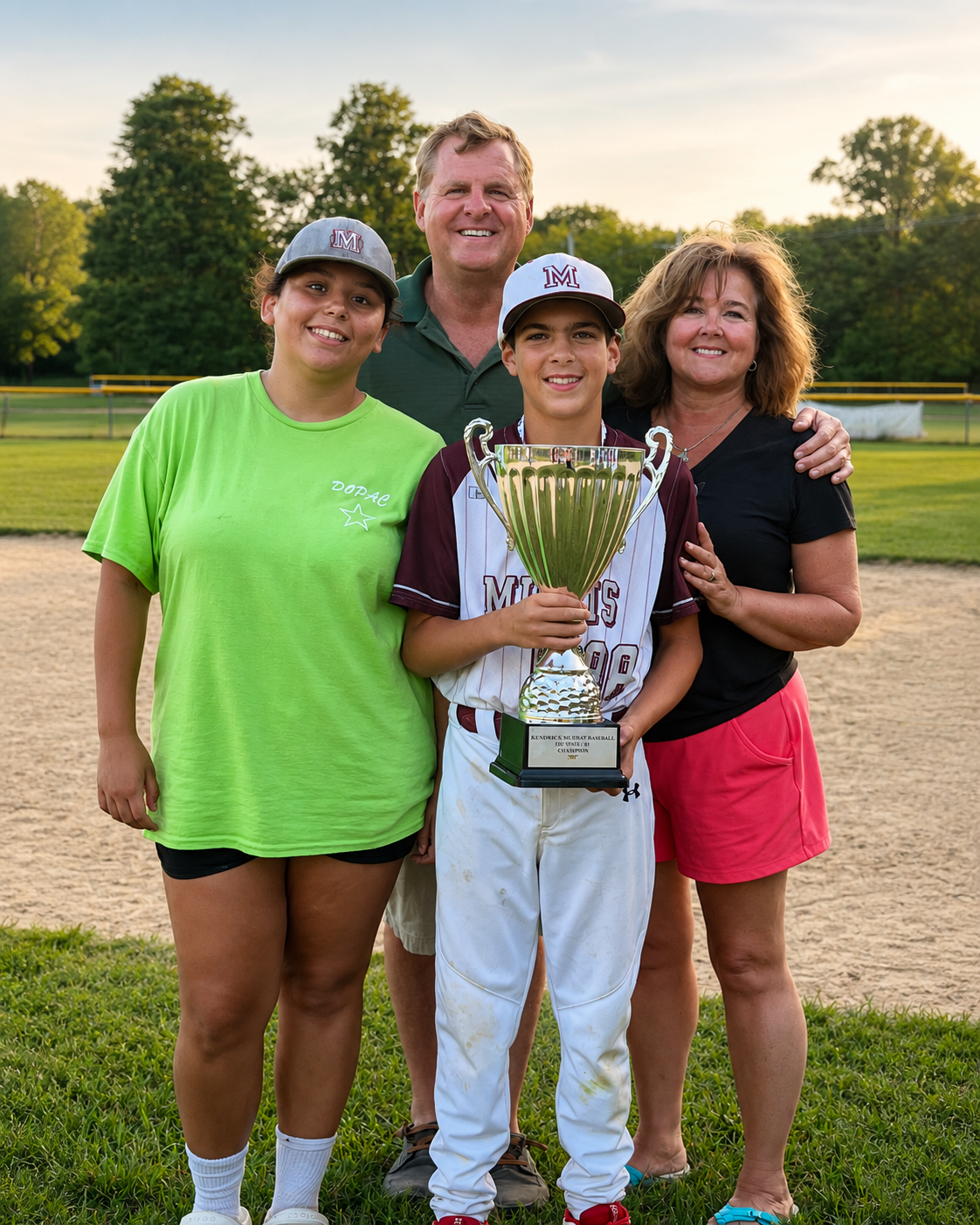 Joe Pagliarulo with his family
